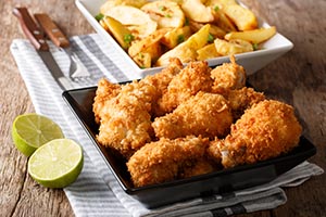 crumbed chicken