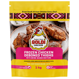 Goldi 1kg Frozen Chicken Deboned Thighs