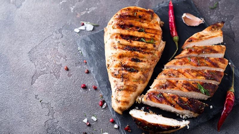 grilled chicken breasts