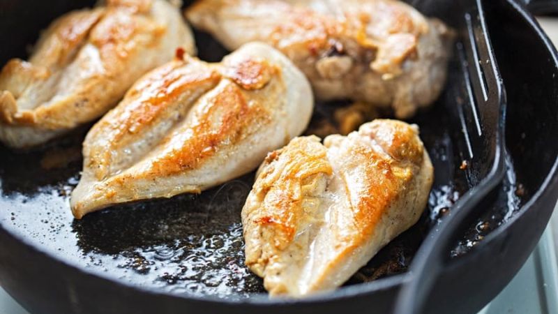 frying chicken